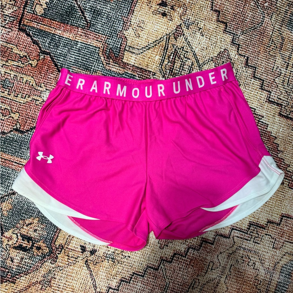 Under Armour Women's Pink Athletic Shorts
